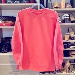 Perfectly Oversized Crew, Guava Pink, Sz 4